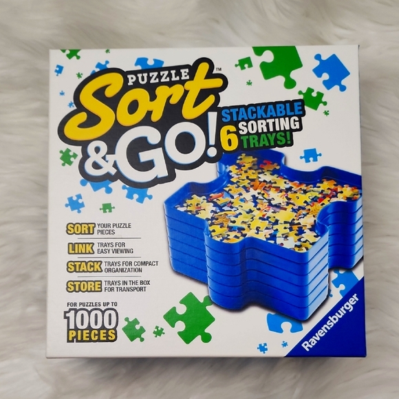 Ravensburger Puzzle Sort & Go Stackable Sorting Trays for Puzzles - Picture 1 of 7